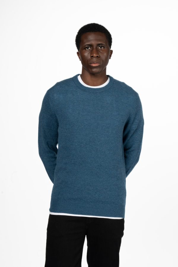 Lambswool Crew Neck Jumper – Teal