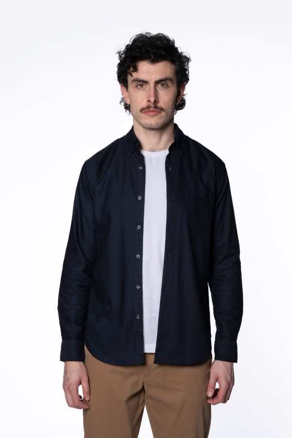 Tailored Fit Oxford Shirt – Navy