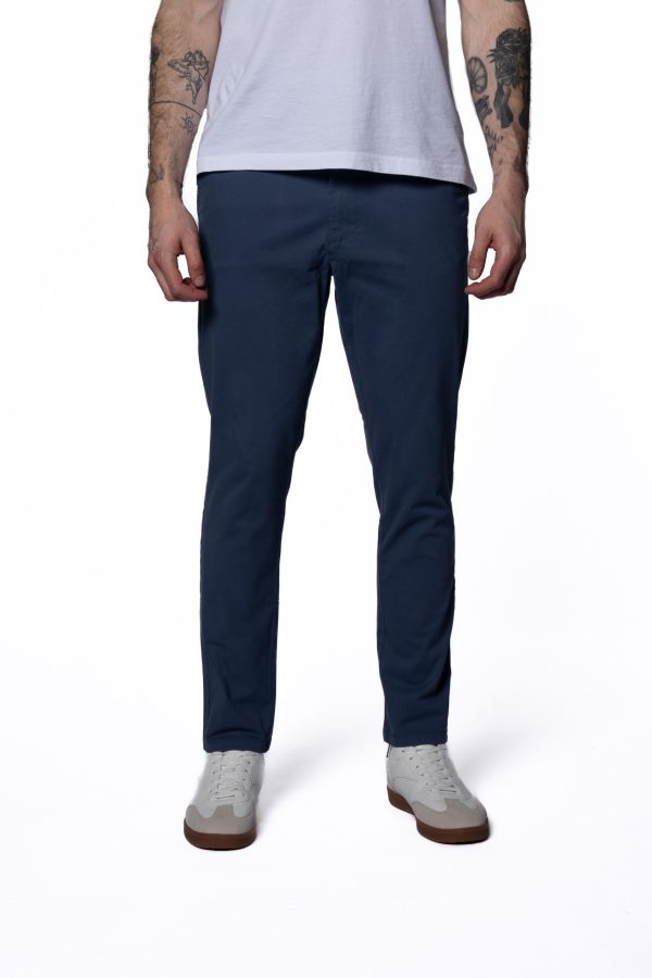 Slim Fit Longer Life Chino -Airforce Blue
