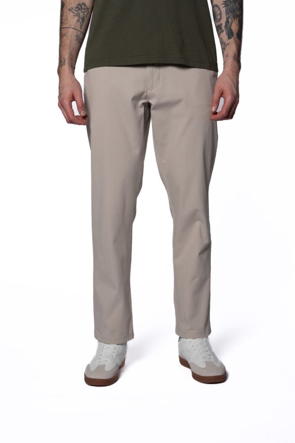 Straight Fit Longer Life Chino - Stone