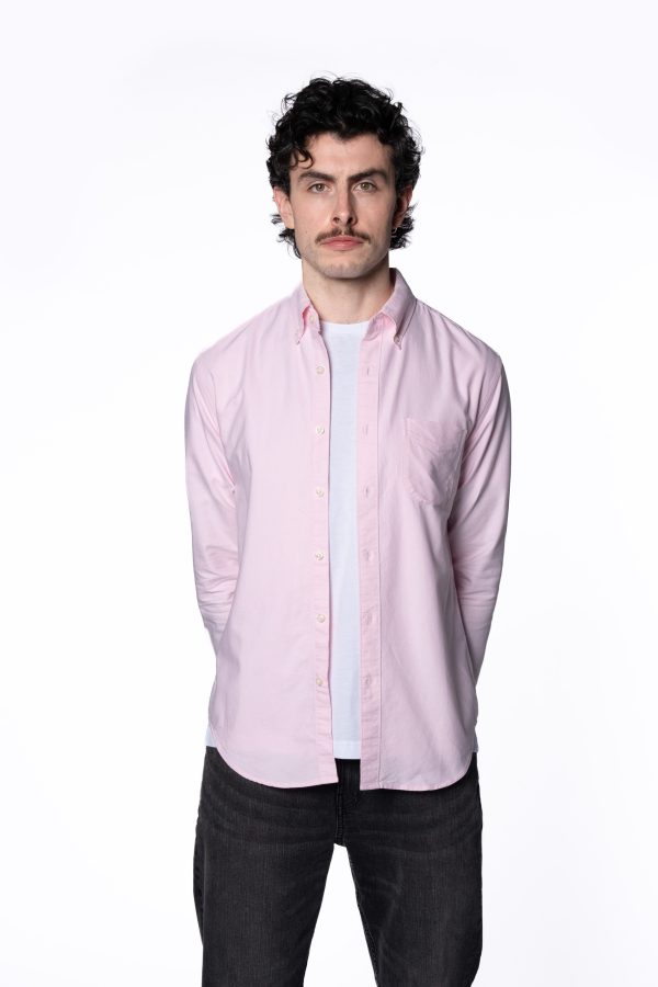 Tailored Fit Oxford Shirt – Pink