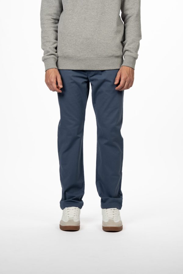 Straight Fit Longer Life Chino - Airforce Blue - 34L