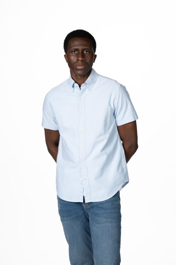 Oxford Short Sleeve Summer Shirt - Sky Blue