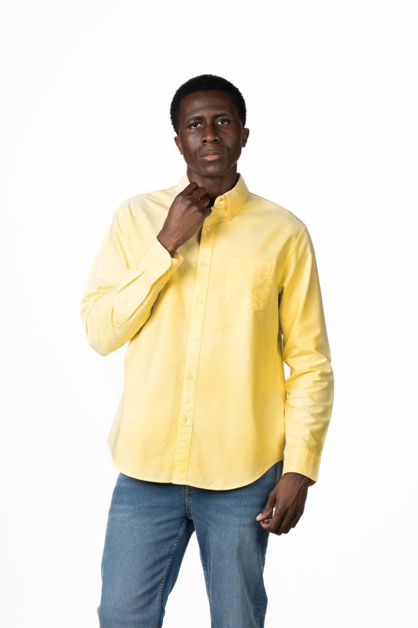 Tailored Fit Oxford Shirt – Yellow