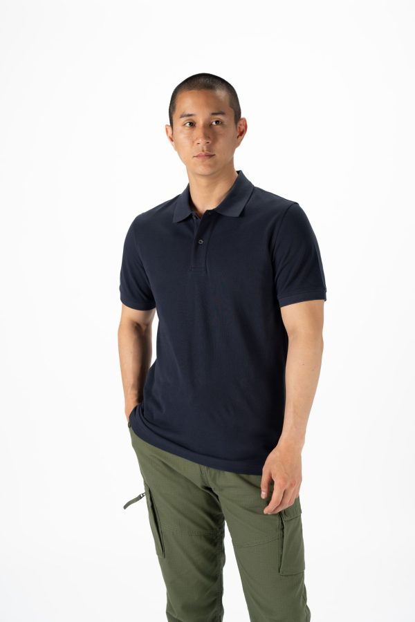 Regular Fit Pique Polo Shirt – Navy