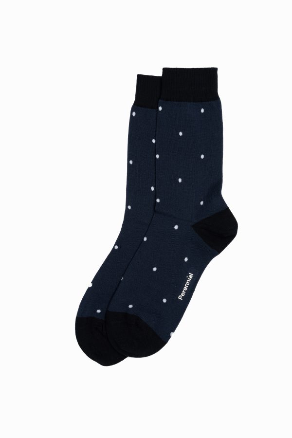 Cotton Polkadot Socks - Teal