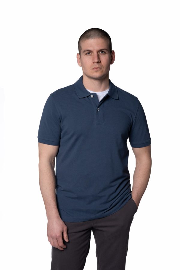 Regular Fit Pique Polo Shirt – Airforce Blue