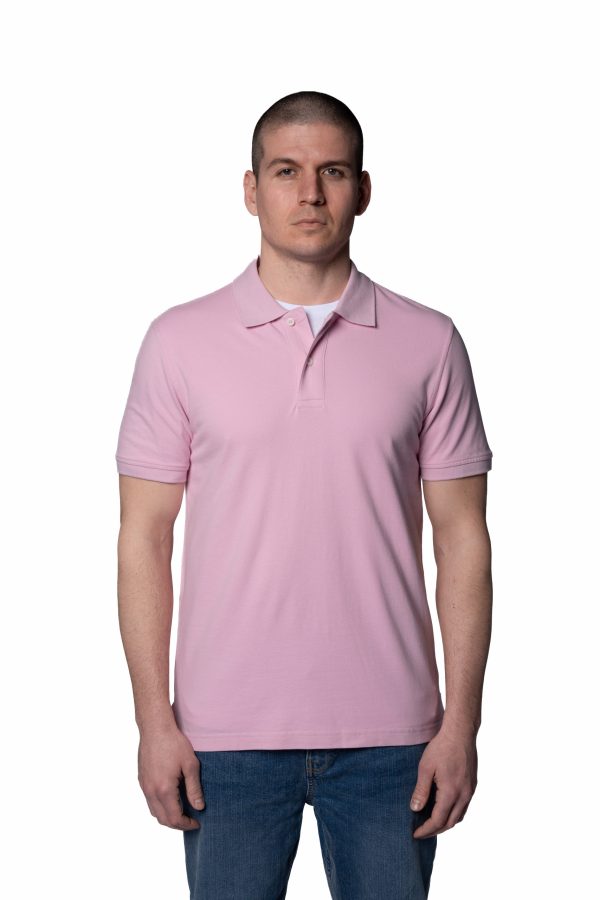 Regular Fit Pique Polo Shirt – Pink