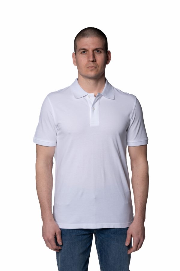 Regular Fit Pique Polo Shirt – White