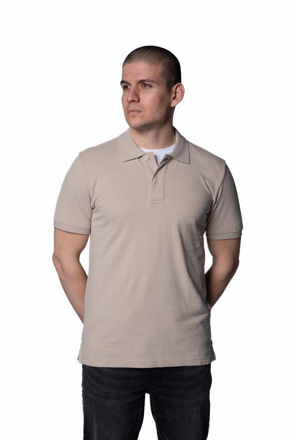 Regular Fit Pique Polo Shirt – Stone