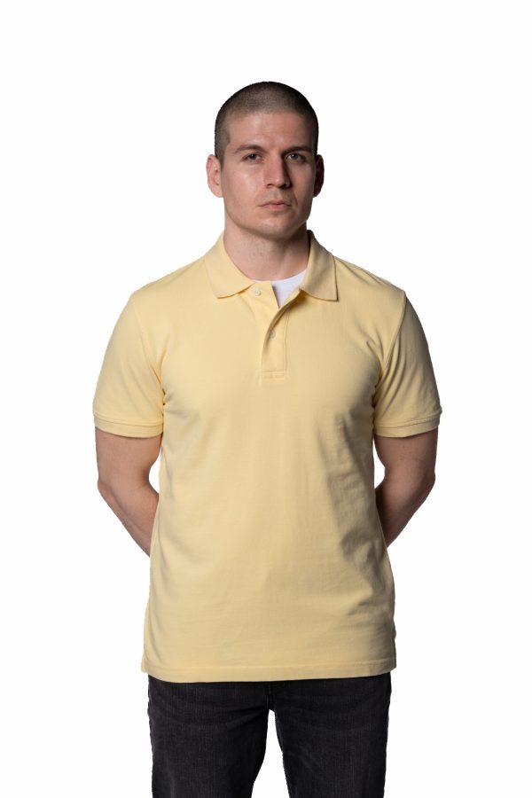 Regular Fit Pique Polo Shirt – Yellow