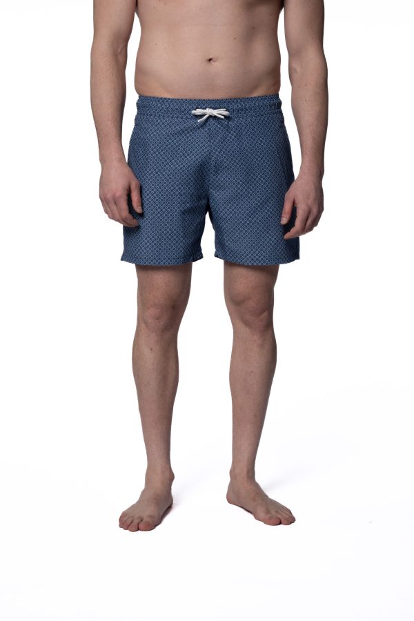 Quick Dry Swim Short - Navy Print