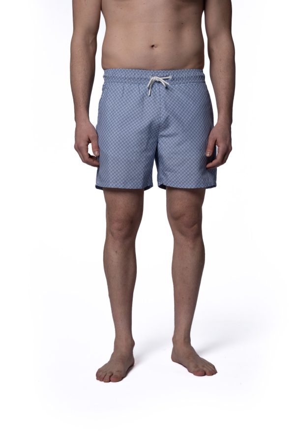 Quick Dry Swim Short - Blue Print