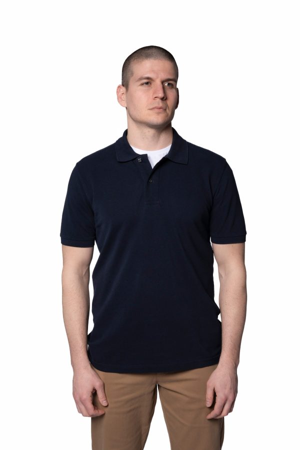 Regular Fit Pique Polo Shirt – Navy