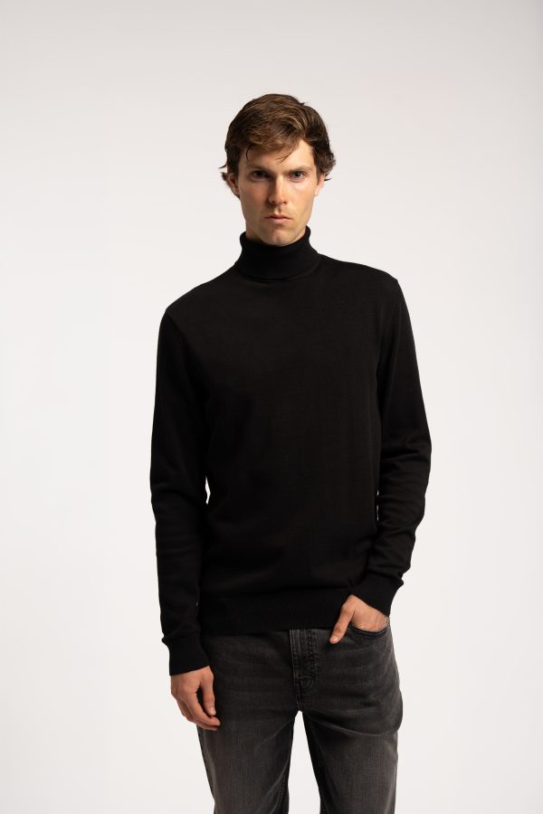 Rollneck Jumper - Black