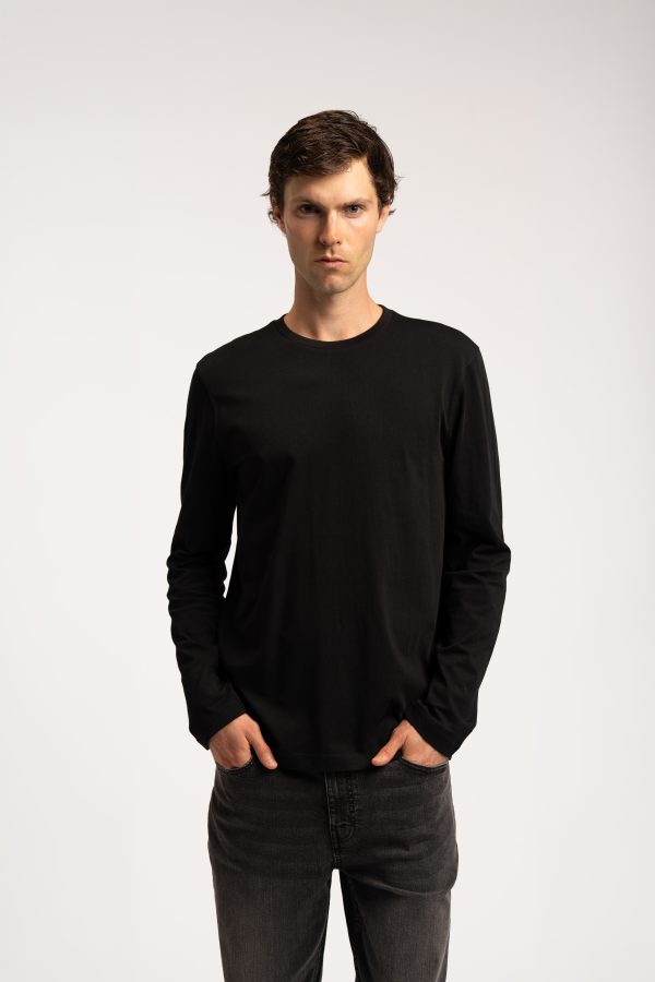 Long Sleeve T-Shirt - Black - XL