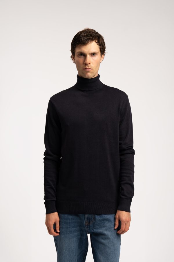 Rollneck Jumper - Navy
