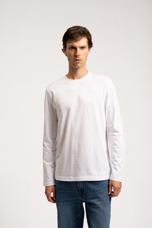 Long Sleeve T-Shirt - White - XL