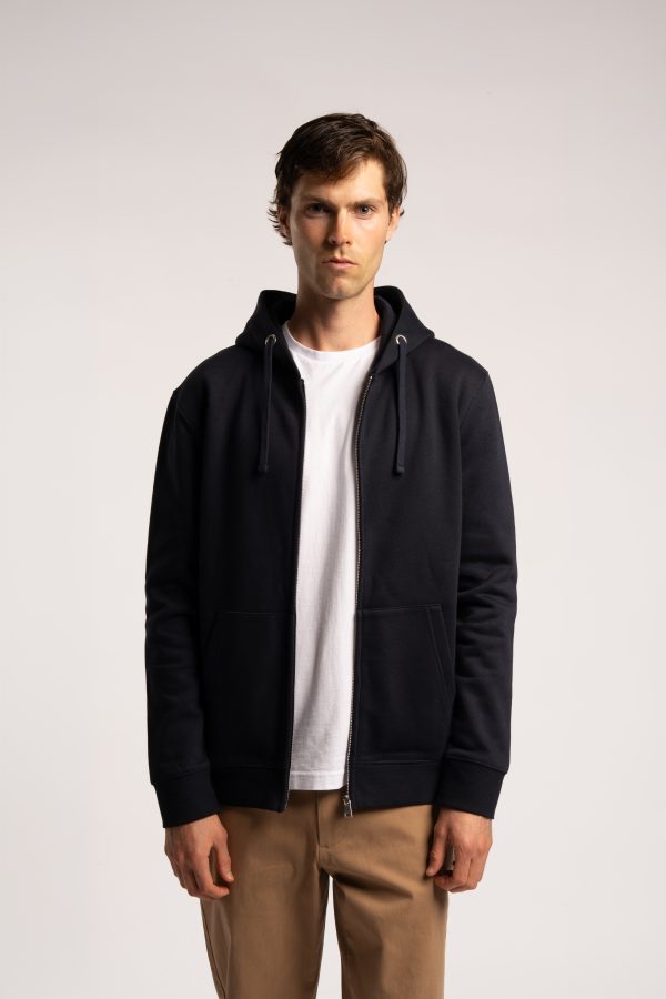 Zip Up Hoodie - Navy