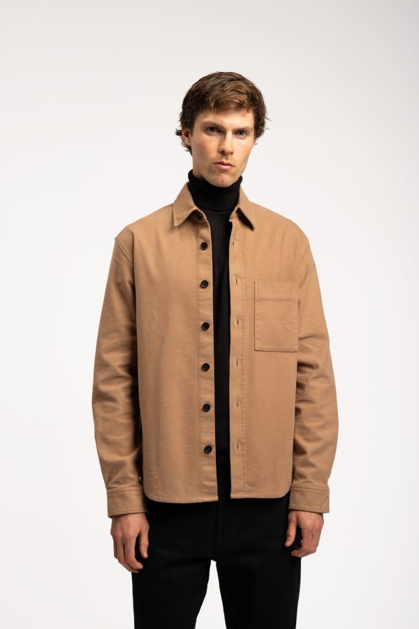 Moleskin Overshirt Shacket - Camel