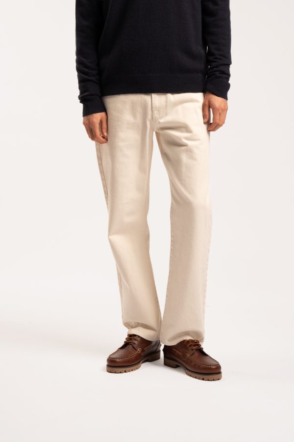 Straight Fit Jeans - Ecru