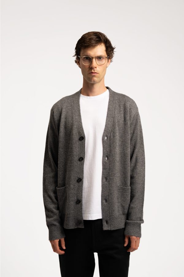 Lambswool Cardigan - Grey