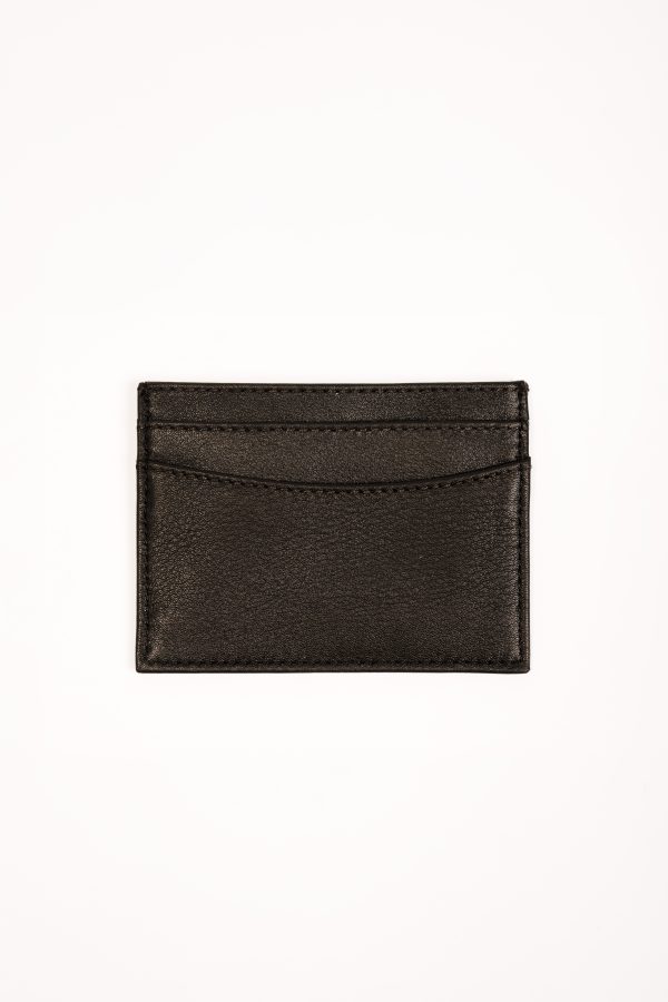 Nappa Leather Card Holder - Black
