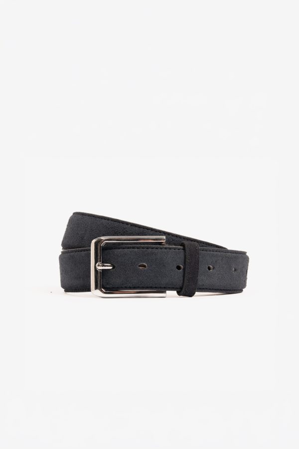Suede Belt - Navy
